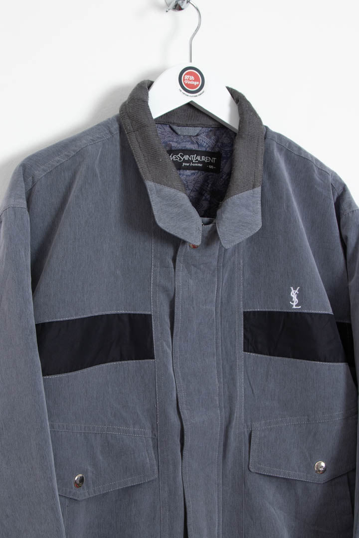 Image of YSL Quilted Bomber Jacket (S)