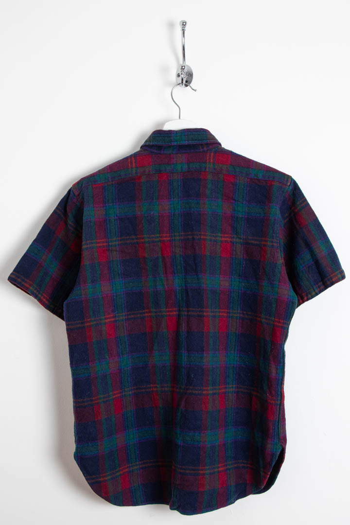 Image of Pendleton Virgin Wool Short Sleeve Checkered Shirt (S)