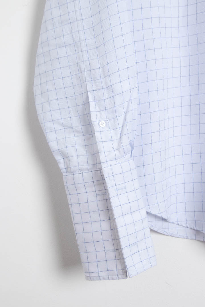 Image of YSL Long Sleeve Windowpane Dinner Shirt (M)