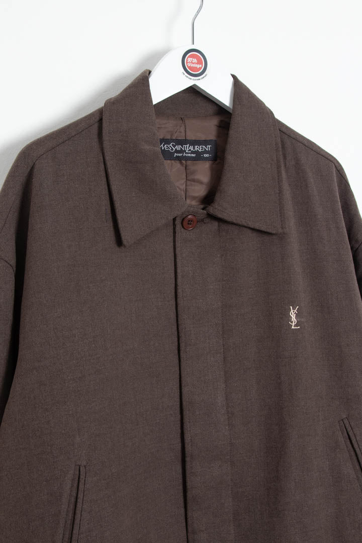 Image of YSL Cropped Harrington Jacket (L)