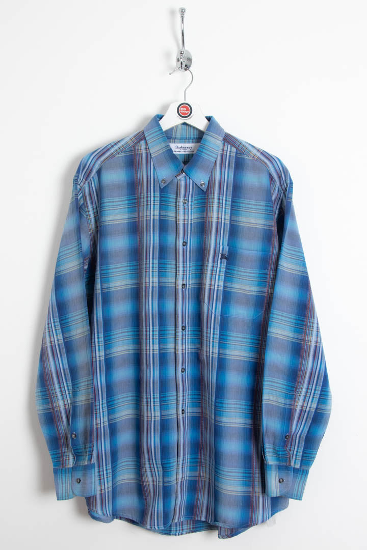 BURBERRY BLUE LABEL シャツ BURBERRY BLUE LABEL Check Piping Short Sleeve Shirt Bordeaux 38 (K