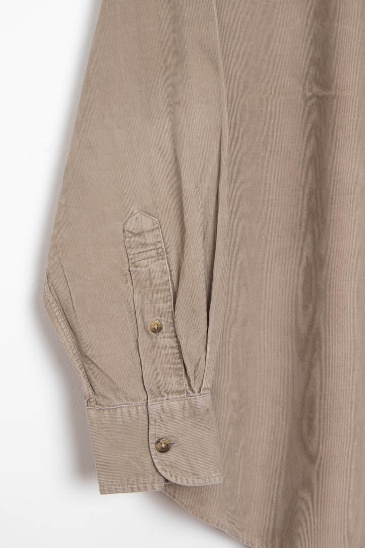 Image of Burberry Corduroy Long Sleeve Button Up Shirt (L)