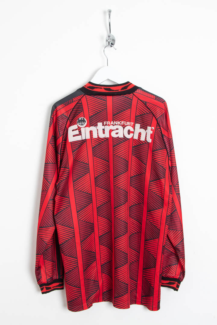 Image of 1995-96 Eintracht Frankfurt Puma Home Long Sleeve Football Shirt (M)