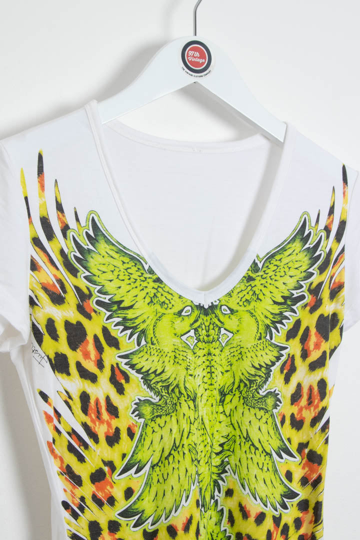 Image of Women's Just Cavalli Leopard Print Top (S)