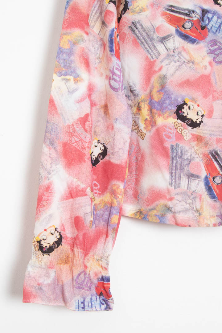 Image of 2002 Women's Betty Boop Long Sleeve Top (S)