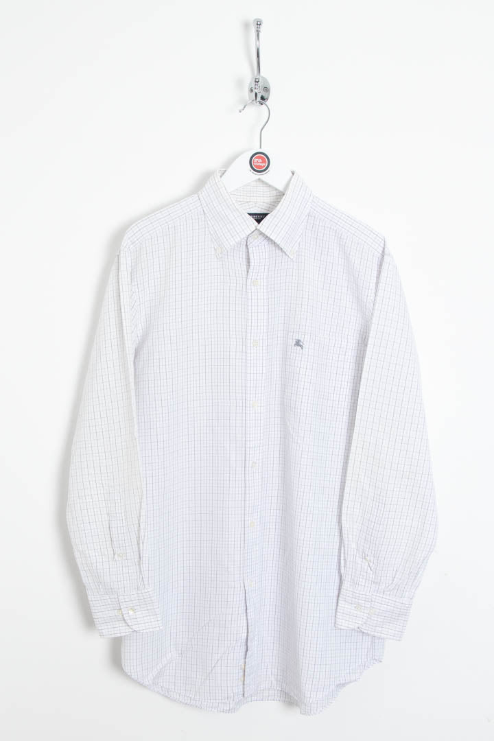 Image of Burberry Long Sleeve Windowpane Shirt (S)