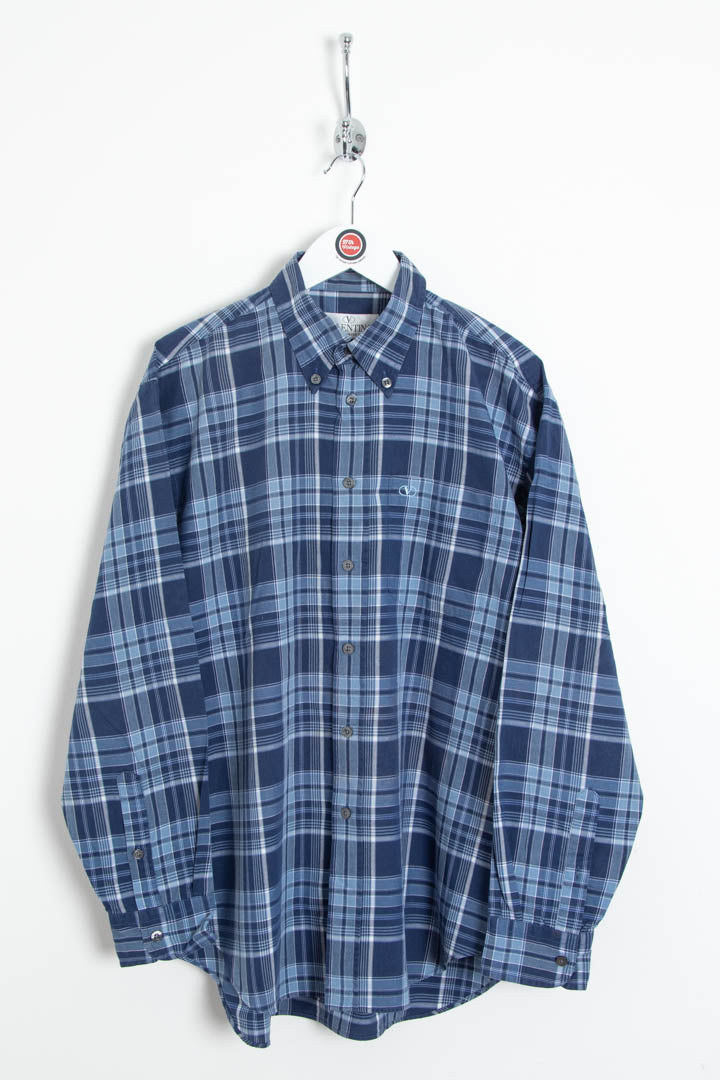 Image of Valentino Garavani Long Sleeve Checkered Shirt (L)