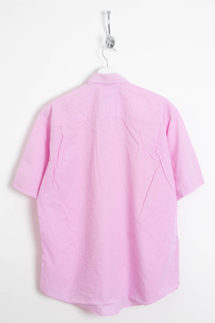 Image of Burberry Short Sleeve Gingham Shirt (L)