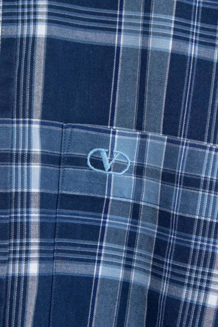 Image of Valentino Garavani Long Sleeve Checkered Shirt (L)