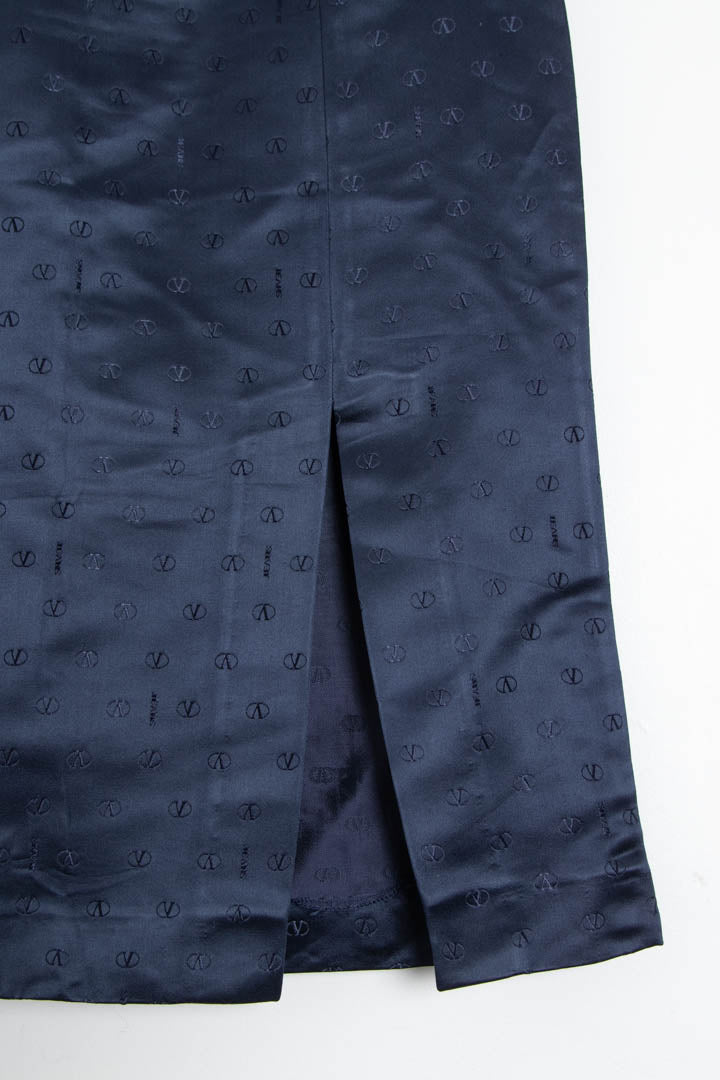 Image of Women's Valentino Garavani Monogram Pencil Skirt (UK 14)