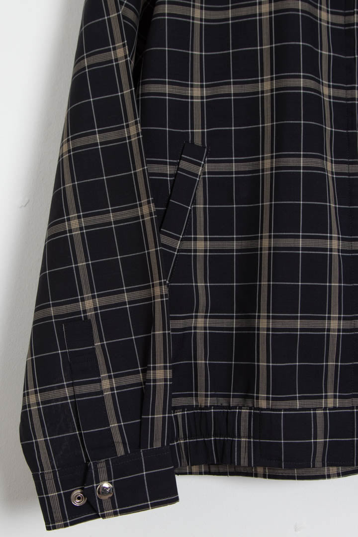 Image of YSL Checkered Harrington Jacket (M)