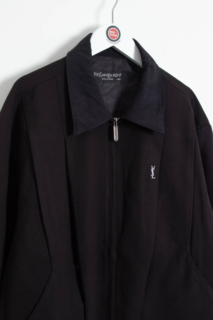 Image of YSL Cropped Harrington Jacket (L)