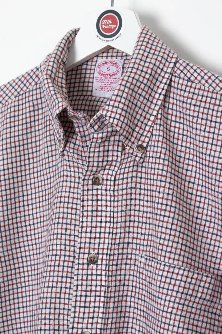 Image of Brooks Brothers Long Sleeve Flannel Shirt (S)