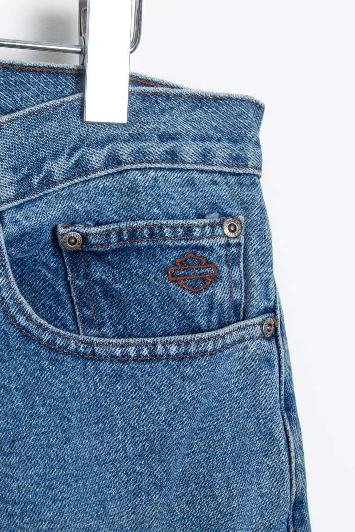 Image of Harley Davidson Baggy Denim Jeans (W34 x L32)