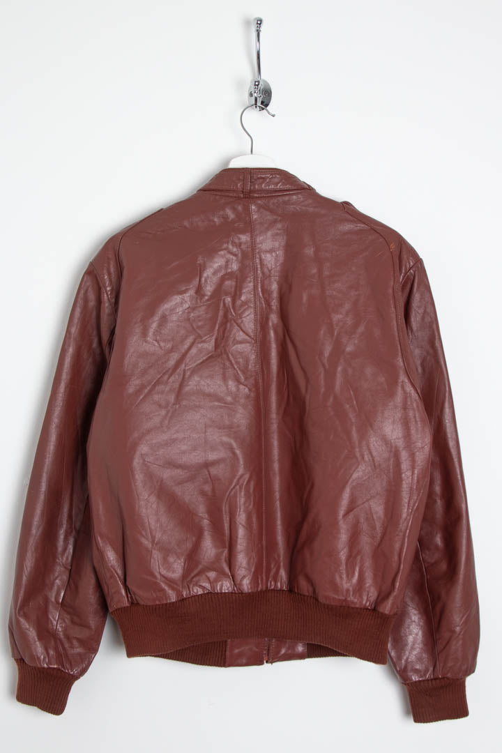 Image of Red Leather Biker Jacket (S)