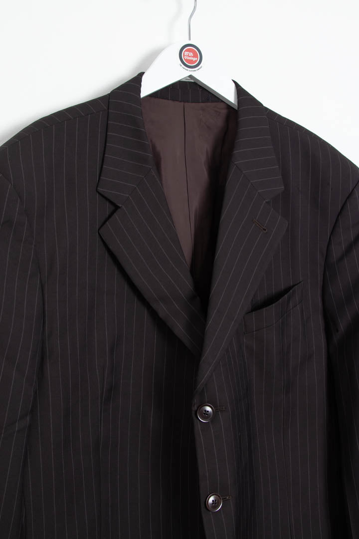 Image of Armani Collezioni Pinstripe Blazer Jacket (L)
