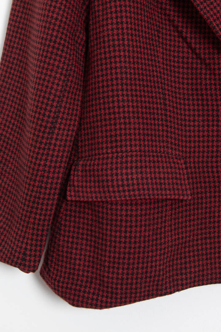 Image of Women's Christian Dior Cropped Blazer Houndstooth Jacket (S)