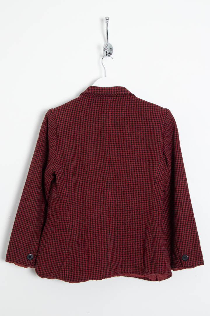 Image of Women's Christian Dior Cropped Blazer Houndstooth Jacket (S)