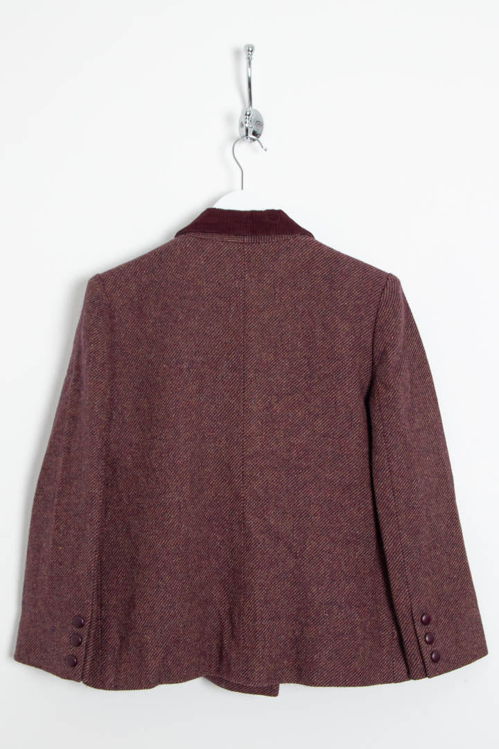 Image of Women's Christian Dior Wool Tweed Cropped Blazer Jacket (S)
