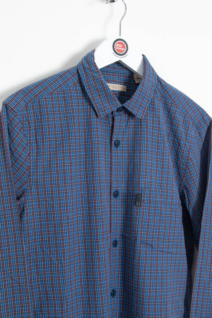 Image of Burberry Long Sleeve Checkered Shirt (S)