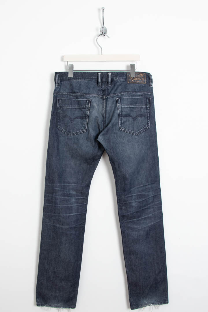 Image of Diesel Slim Straight Dark Denim Jeans (W34 x L34)