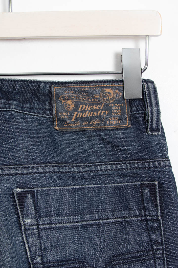 Image of Diesel Slim Straight Dark Denim Jeans (W34 x L34)