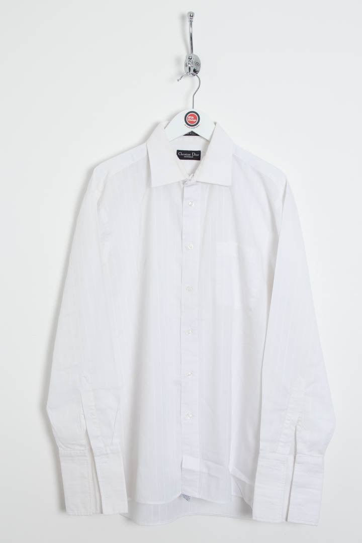 Image of Christian Dior Long Sleeve Pinstripe Dinner Shirt (L)