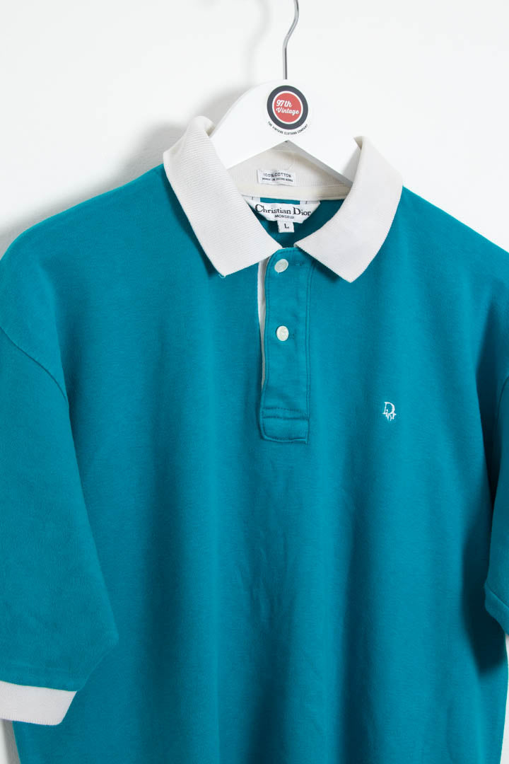 Image of Christian Dior Short Sleeve Polo Shirt (M)