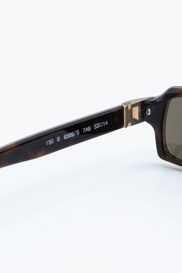 Image of Burberry Nova Check Rectangular Sunglasses 8369