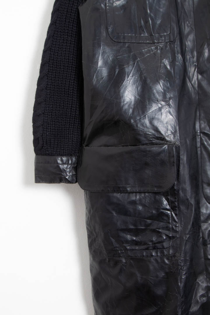 Image of Women's YSL Long PVC Coat (M)