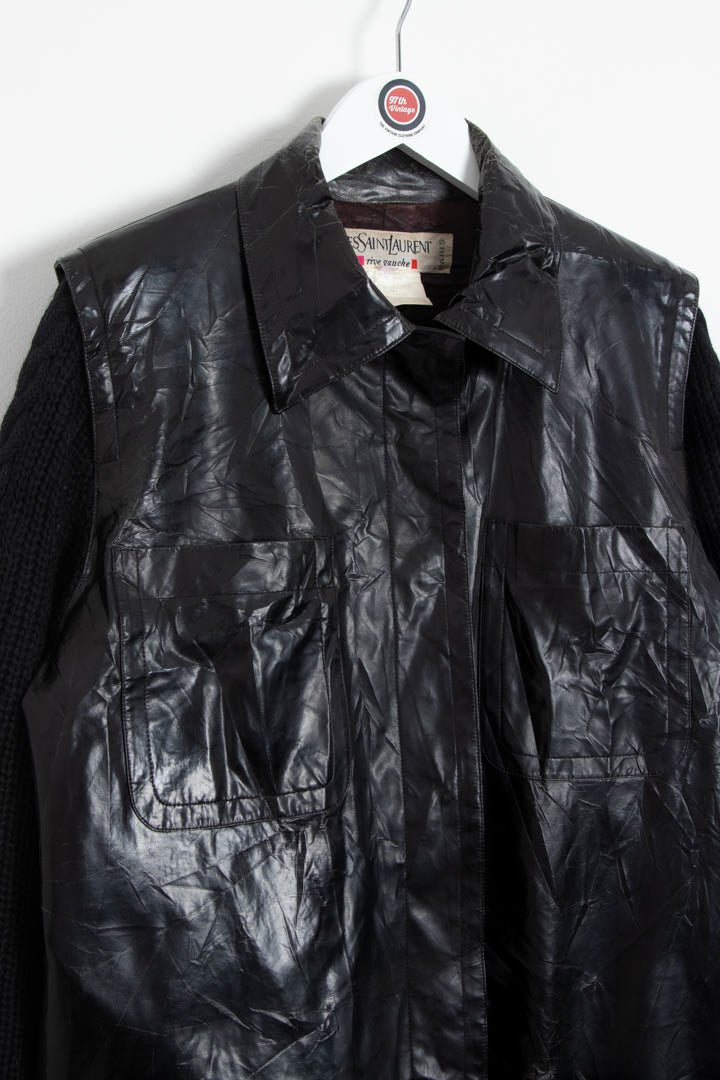 Image of Women's YSL Long PVC Coat (M)