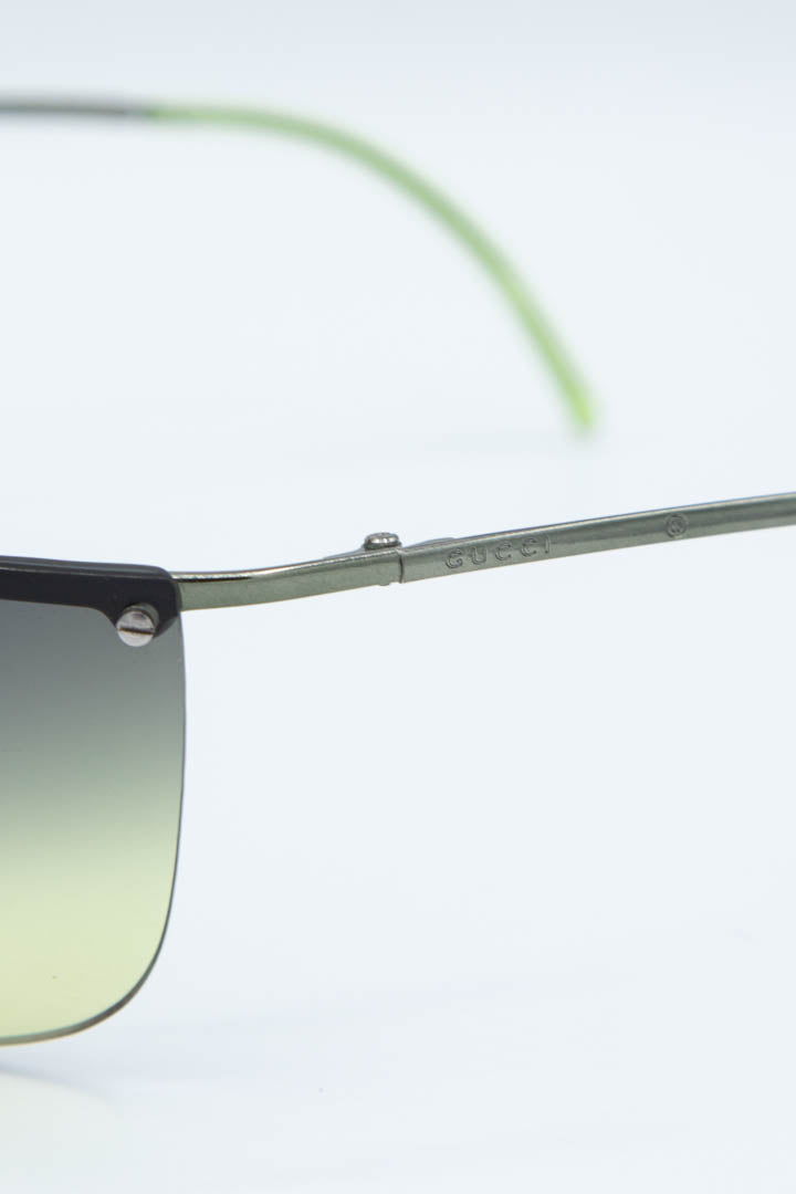 Image of Gucci Half Frame Wrap Sunglasses 2652