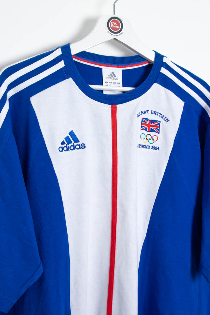 Image of 2004 Athens Olympics Team GB Adidas T-Shirt (M)