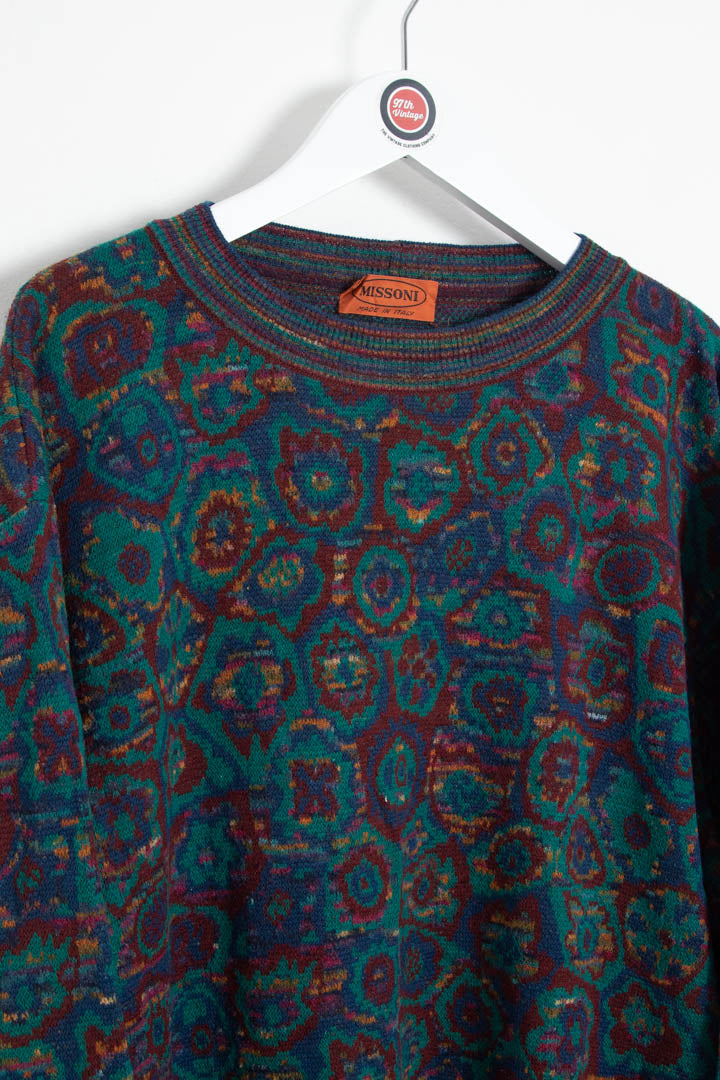 Image of Missoni Crew Neck Knitted Wool Jumper (M)