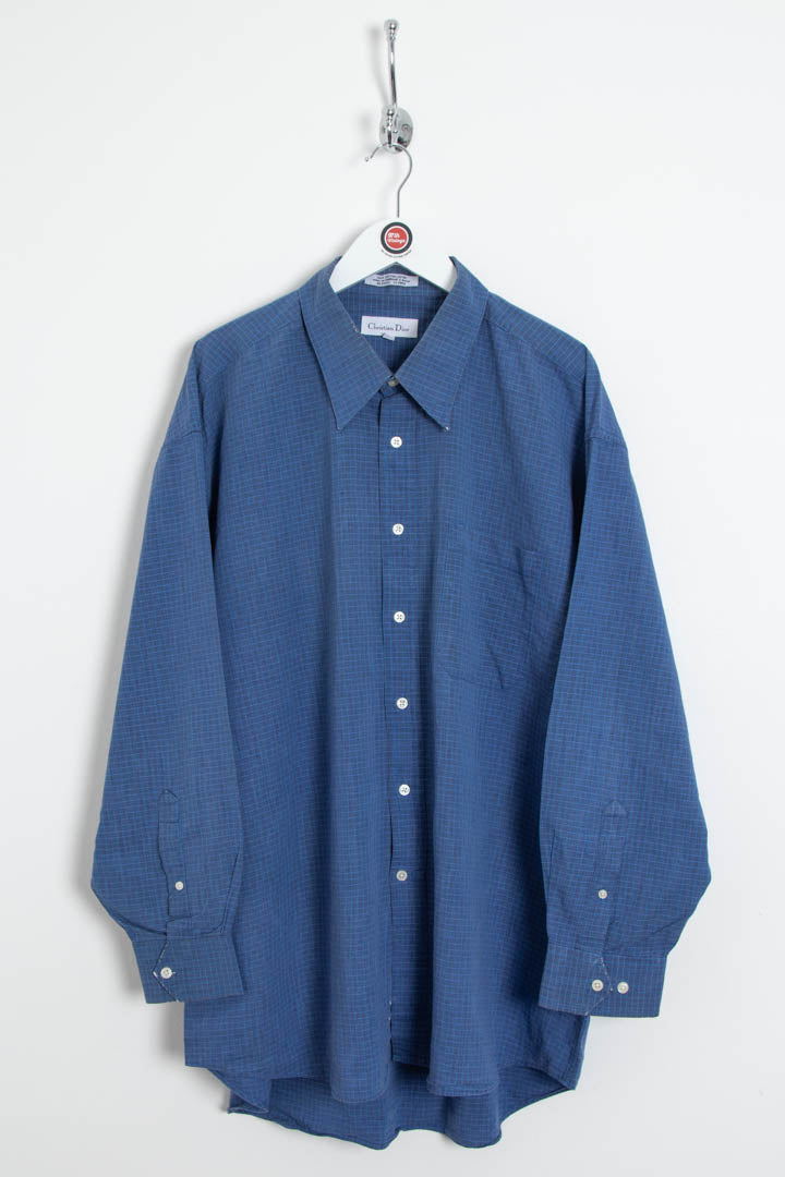 Image of Christian Dior Long Sleeve Windowpane Shirt (XXL)