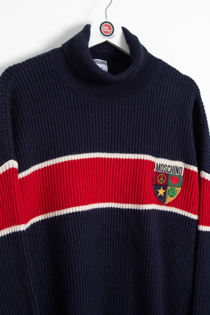Image of Moschino Roll Neck Knitted Jumper (XL)