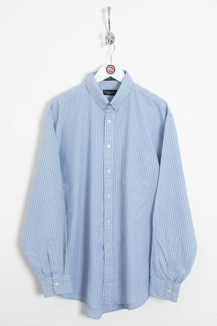Image of Christian Dior Pinstripe Long Sleeve Shirt (L)