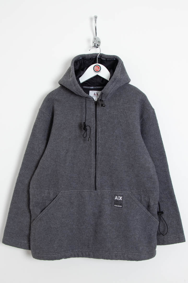 Image of Armani Exchange 1/4 Zip Fleece Hoodie (S)