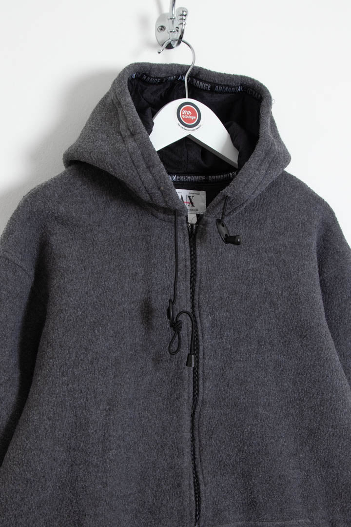 Image of Armani Exchange 1/4 Zip Fleece Hoodie (S)