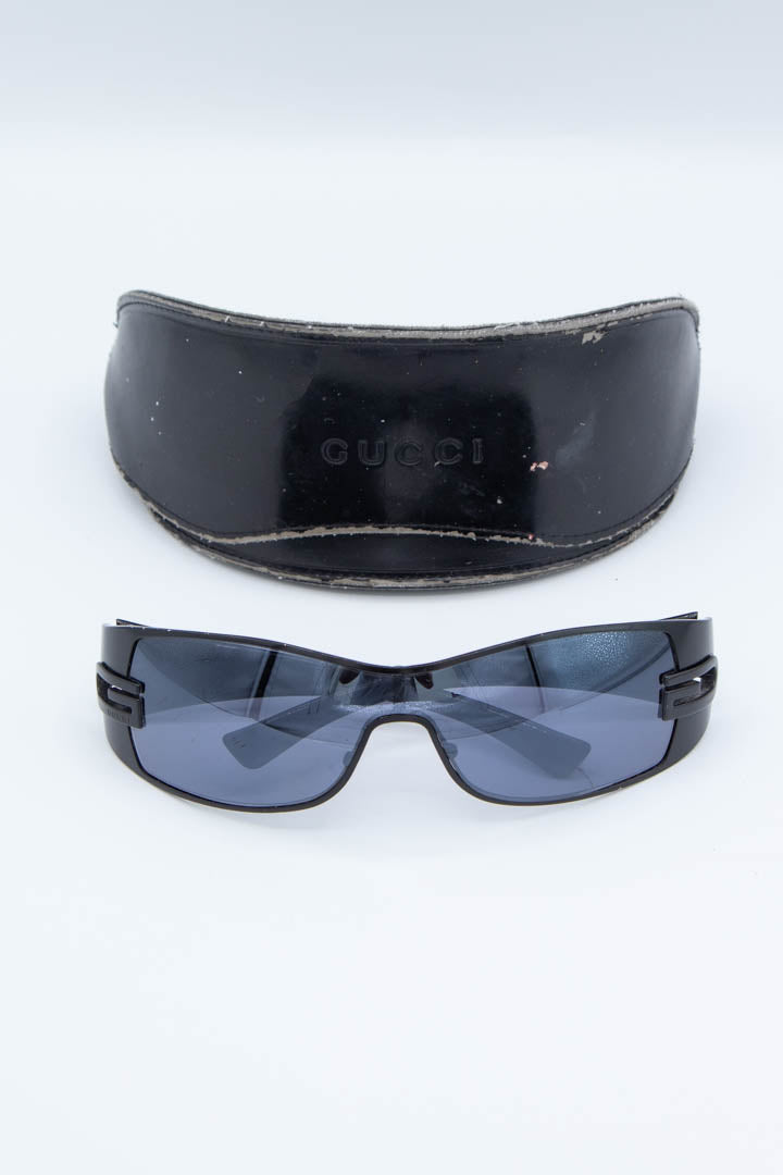 Image of Gucci Wrap Shield Sunglasses