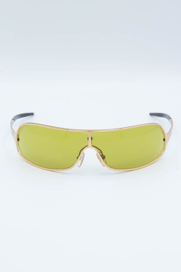 Image of Gucci Gold Metal Wrap Sunglasses GG1661/S