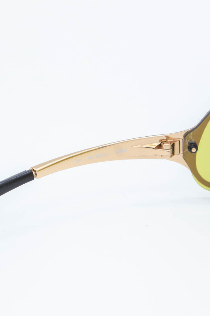 Image of Gucci Gold Metal Wrap Sunglasses GG1661/S