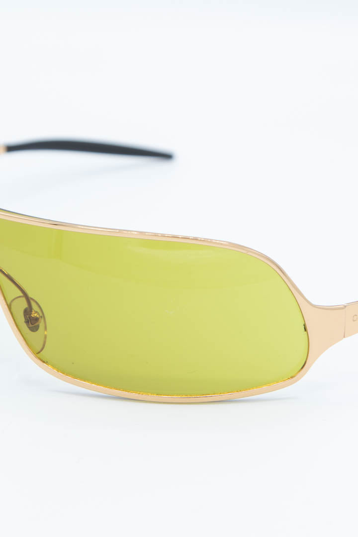 Image of Gucci Gold Metal Wrap Sunglasses GG1661/S