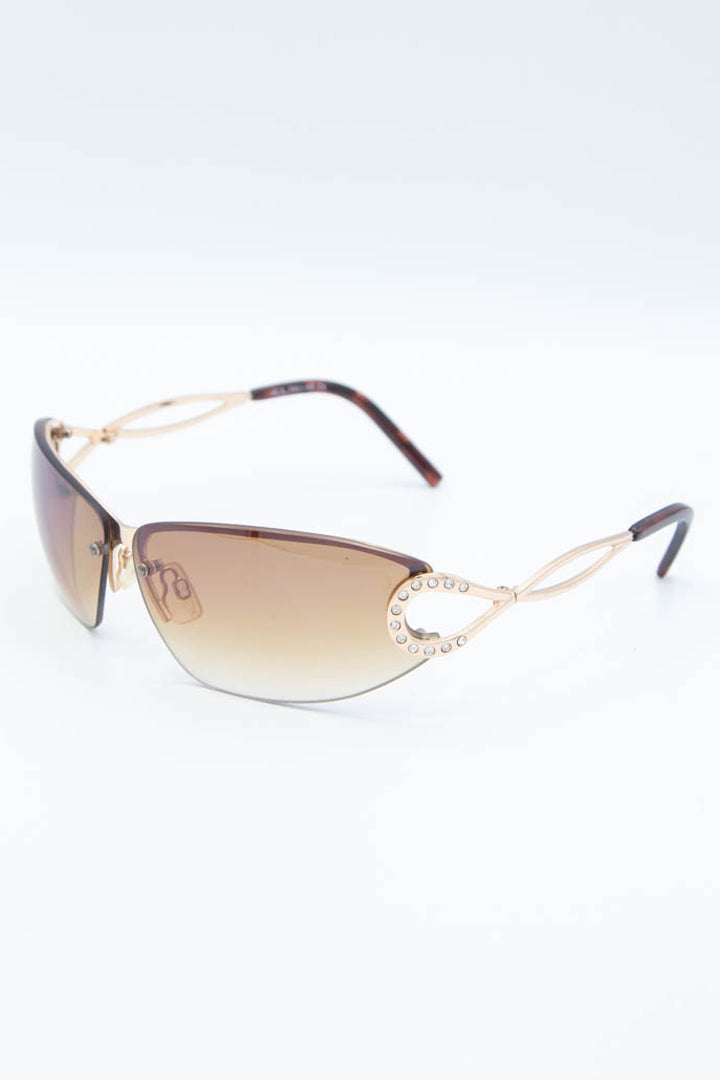Image of Women's Rocawear Rhinestone Oval Sunglasses R220