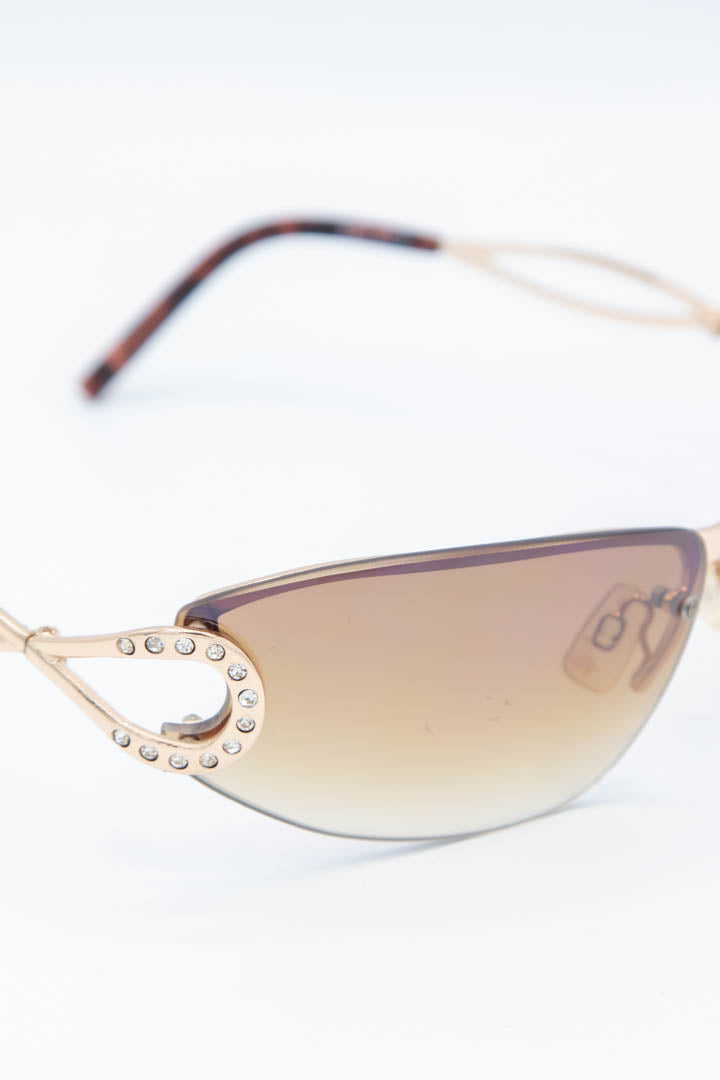 Image of Women's Rocawear Rhinestone Oval Sunglasses R220