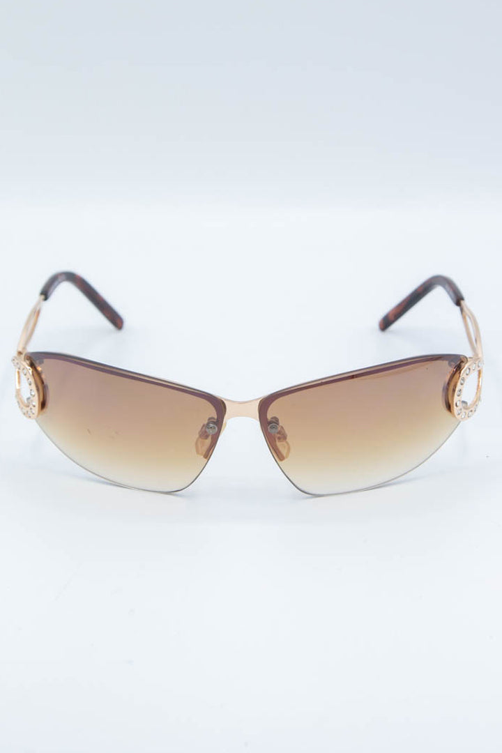 Image of Women's Rocawear Rhinestone Oval Sunglasses R220