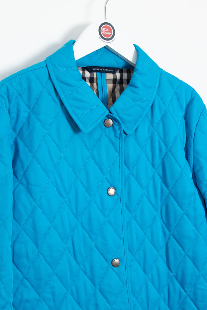 Image of Women's Burberry Nova Check Lined Quilted Jacket (S)