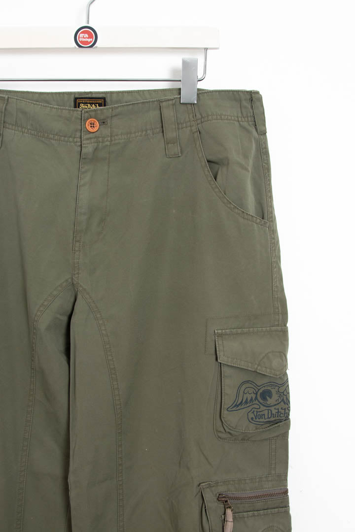 Image of Von Dutch Baggy Cargo Trousers (W34 x L30)