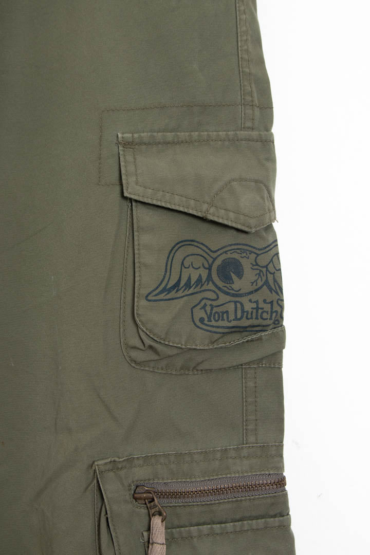 Image of Von Dutch Baggy Cargo Trousers (W34 x L30)
