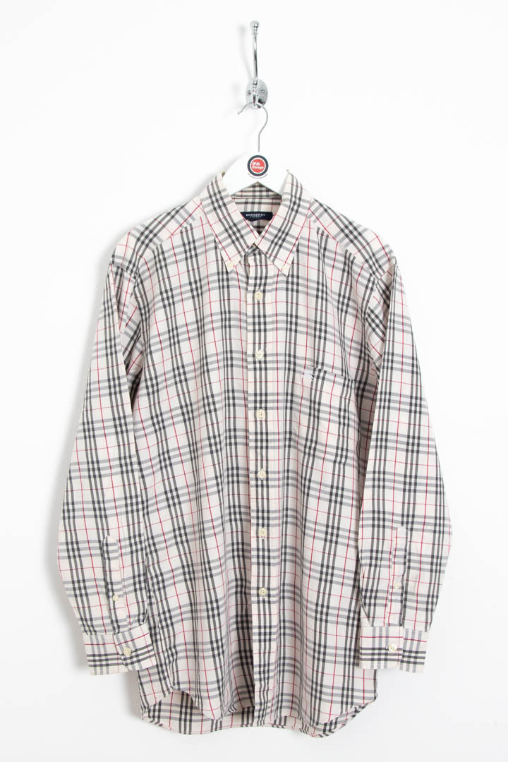 Image of Burberry Nova Check Long Sleeve Checkered Shirt (M)